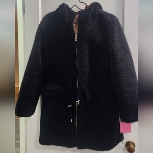 Kate Spade | NWT Reversible Hooded Faux Fur Quilted Jacket Size Small